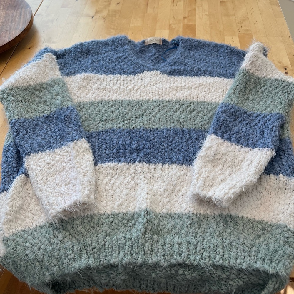 Cozy Striped Knit Sweater